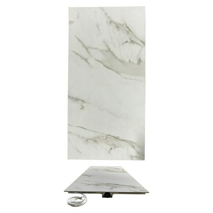 Calentadores de cerámica infrarrojos (60 x 120 cm, 1.100 W, Blanco/gris)