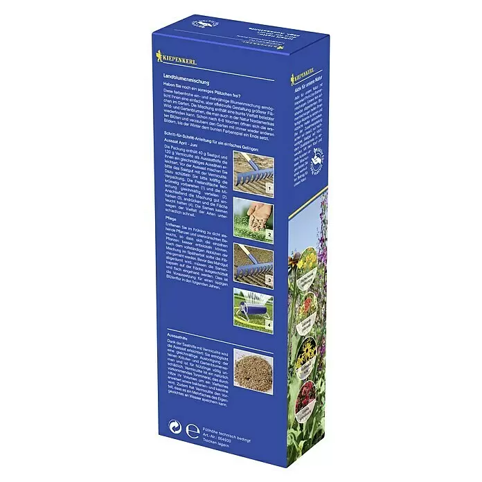 Kiepenkerl Blumensamen Amerikanisch - Verschiedene Sorten, Blütezeit: Juli, 50 m² - Diagonale Ansicht