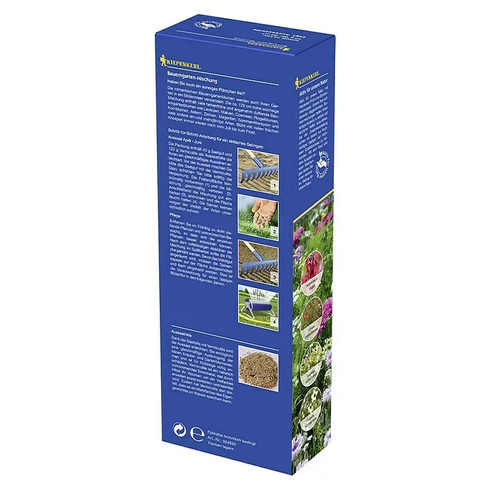 Kiepenkerl Blumensamen Bauerngarten - Verschiedene Sorten, Blütezeit: Juni, 50 m² - Samenmischung für Bauerngärten von Kiepenkerl, ideal für eine farbenfrohe und duftende Blütenpracht. Einfache Aussaat für ein üppiges Blumenbeet.