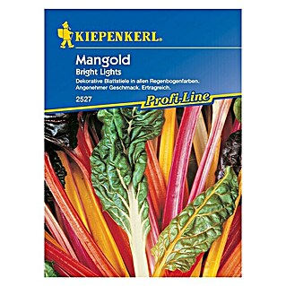 Kiepenkerl Profi-Line Gemüsesamen Mangold Bright Lights (Beta vulgaris var. vulgaris, Erntezeit: Juni - Oktober)