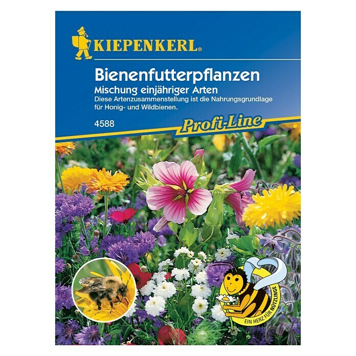 Kiepenkerl Blumensamenmischung BienenfutterpflanzenVerschiedene Sorten, Blütezeit: Juni - September, 10 m² Front View