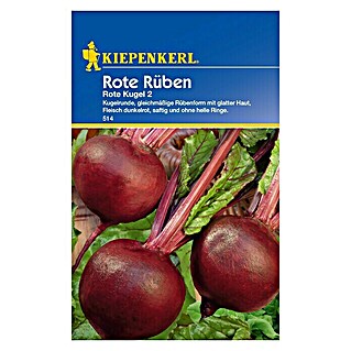 Kiepenkerl Gemüsesamen Rote Rübe Rote Kugel 2 (Beta vulgaris var. vulgaris, Erntezeit: Juli)