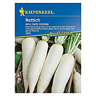 Kiepenkerl Profi-Line Gemüsesamen Rettich (Mino Early, Raphanus sativus var. longipinnatus, Erntezeit: Juli)