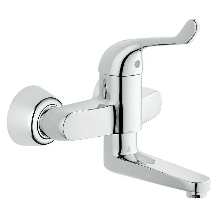 Grohe Euroeco Special Waschtischarmatur - Wandmontage, Chrom, Glänzend, Ausladung Armatur: 197 mm - Hier ist ein Chrom-Einhandmischer für die Wandmontage. Ideal für Küche oder Bad, sorgt der Mischer für einen modernen Look.