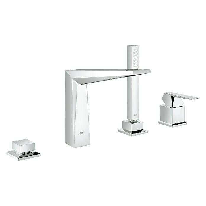 Grohe Allure Brilliant Wannenrandarmatur4-Loch, Chrom, Glänzend Diagonal View