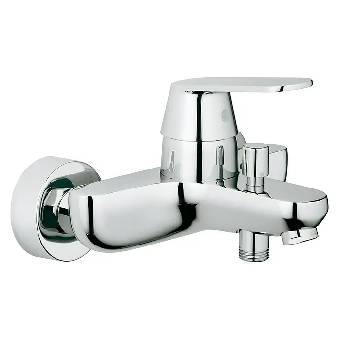 Grohe Eurosmart Cosmopolitan Badewannenarmatur - Ausladung Armatur: 163 mm, Chrom, Glänzend - Chromglänzender Wandarmatur für Badezimmer, robust und modern für eine stilvolle Nasszelle.