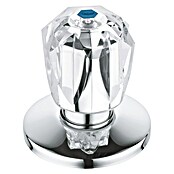 Grohe Hahnoberteil Brillant (¾″, Chrom/Blau, Schubrosette) | BAUHAUS