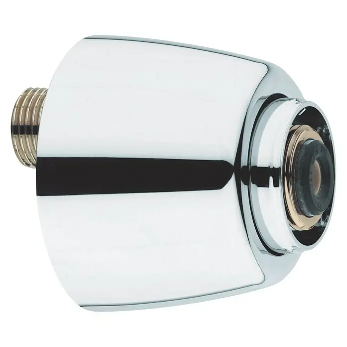 Grohe S-Anschluss - Chrom, Außengewinde: ¾″, Innengewinde: ½″, Oval - Glänzender Chrom-Wasserhahn-Anschluss mit Gewindeanschluss und Gummidichtung. Für Installationen mit hoher Dichtigkeit.