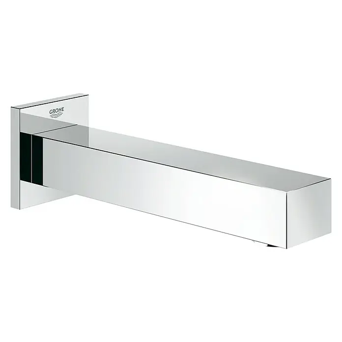 Grohe Eurocube UP-Wanneneinlauf - Chrom, Glänzend - Elegante Grohe Essence Waschtischarmatur mit quadratischem Auslauf. Hochwertiges Design für moderne Badezimmer, glänzende Chromoberfläche.