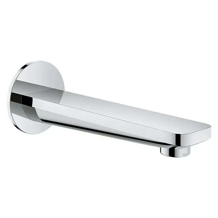 Grohe Lineare UP-Wanneneinlauf - Chrom, Glänzend - Elegante, verchromte Waschtischarmatur zur Wandmontage. Die glänzende Armatur besticht durch ihr minimalistisches, rechteckiges Design.