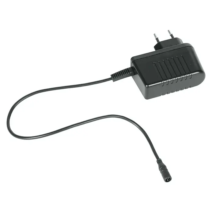 Grohe Netzteil - Schwarz, 230 V - Schwarzes Netzteil mit Stecker und Kabel mit rundem Steckerende. Für elektronische Geräte, die eine externe Stromversorgung benötigen.