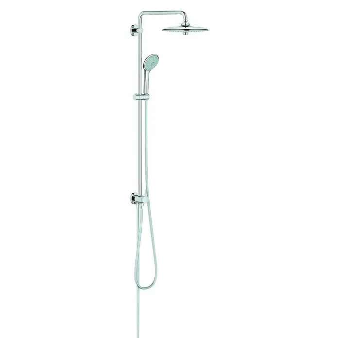 Grohe Euphoria 260 Duschsystem - Lochabstand: 101,1 cm, Anzahl Strahlarten: 4 Stk., Chrom - Duschsystem mit Kopf- und Handbrause in Chromoptik. Elegantes Design für moderne Badezimmer.