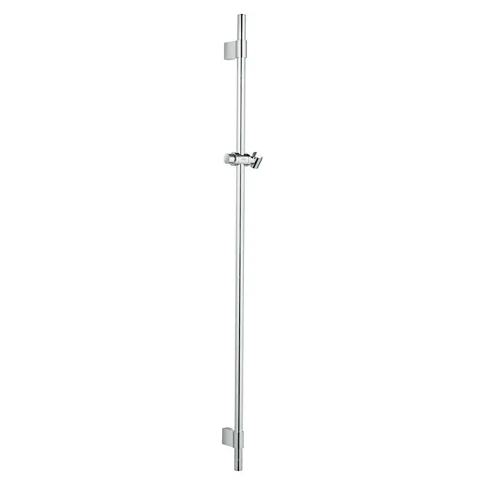 Grohe Rainshower Brausestange - Höhe: 115 cm, Chrom - Silberne Duschstange mit Duschkopfhalterung und Wandhalterungen für eine sichere und komfortable Duschumgebung.
