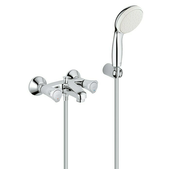 Grohe Costa BadewannenarmaturMit Handbrause, Chrom, Glänzend Diagonal View