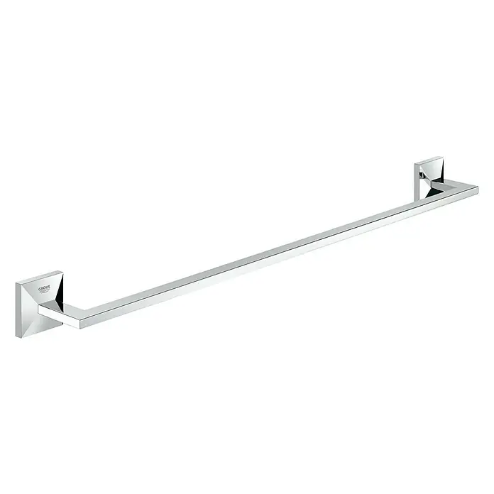Grohe Allure Brilliant Badetuchhalter - Breite: 65 cm, Chrom, Glänzend - Handtuchhalter von GROHE mit einer glänzenden Chromoberfläche, die jedem Badezimmer einen Hauch von Eleganz verleiht. Die klaren Linien passen zu jedem Stil.