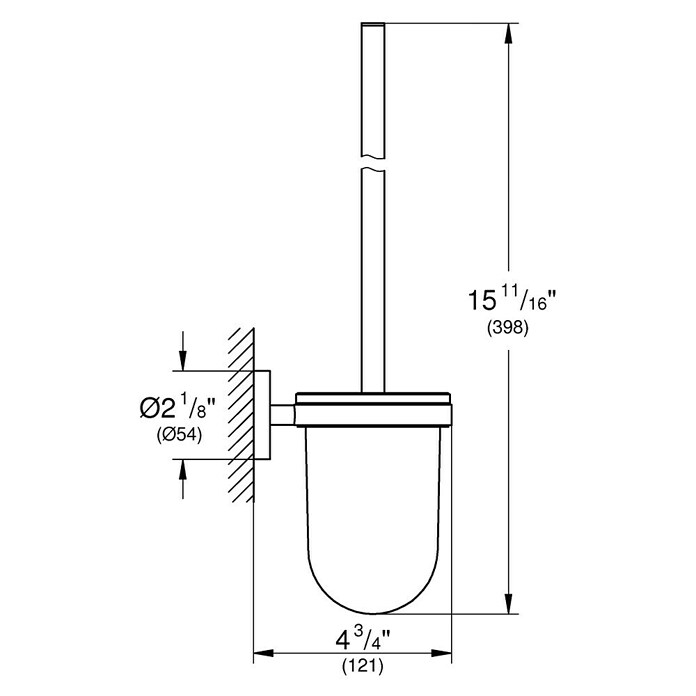 Grohe Essentials WC-Bürstengarnitur (Mit Halterung, Warm Sunset, Glänzend)