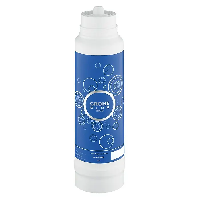 Grohe Blue Filter M-Size - Passend für: Grohe Blue Home, Blue Professional, Blue Pure & Blue Red, Höhe: 31,5 cm - Grohe Blue 1500 Wasserfilterkartusche. Filterkartusche für Grohe Blue Wassersysteme, Filterkapazität 1500 Liter.