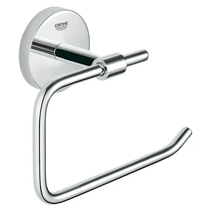 Grohe Bau Cosmopolitan Toilettenpapierhalter - Chrom, Glänzend - Dieser Handtuchring von Grohe ist aus glänzendem Chrom gefertigt und eine stilvolle Ergänzung für jedes Badezimmer.
