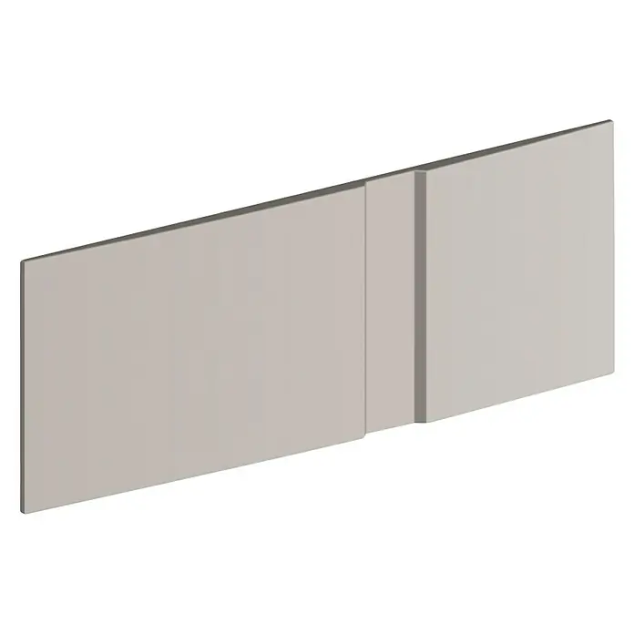 Herrajes para puerta corredera de armarios - 4 pzs. - Una representación 3D detallada de un panel de pared blanco, perfecto para diseño de interiores modernos y paredes.