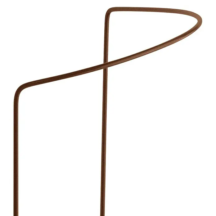 Bellissa Busch- & Strauchstütze - 40 x 14 x 35 cm, Rost - Detailaufnahme eines modernen, kupferfarbenen Hutständers mit minimalistischem Design und klaren Linien für stilvolle Aufbewahrung.