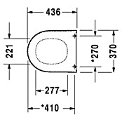 Duravit Darling New WC-Sitz (Duroplast, Weiß)
