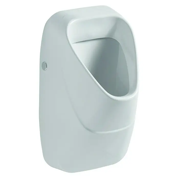 Geberit Alivio Urinal - Ohne Zielobjekt/Mit Sieb, Unbeschichtet, Zulauf: Hinten, Absaugspülung, Weiß - Weißes Urinal für Badezimmer oder öffentliche Toiletten, das eine hygienische und stilvolle Lösung für die Urinentsorgung bietet.