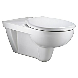 Geberit Renova Comfort Wand-WC Typ 2 (Spülrandlos, Mit schmutzabweisender Glasur, Spülform: Tief, WC Abgang: Waagerecht, Weiß)