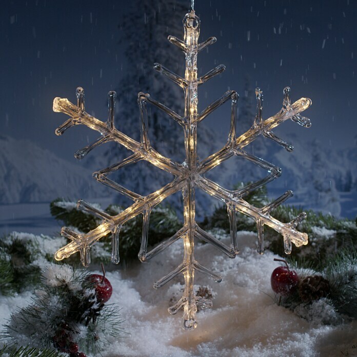 Konstsmide LED-Weihnachtsleuchte (1,44 W, Transparent, Durchmesser: 40 cm)