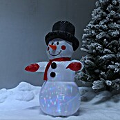 Muñeco de nieve (Altura: 120 cm, Poliéster, LED)