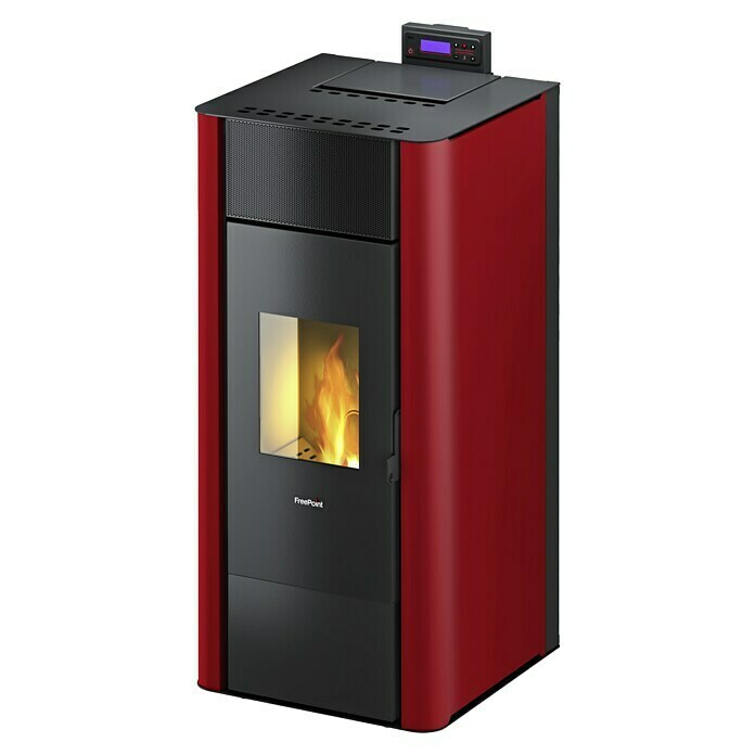 FreePoint Estufa de pellets (4,7 - 22,8 kW, Volumen de calefacción: 112,8 - 547,2 m³, Burdeos)