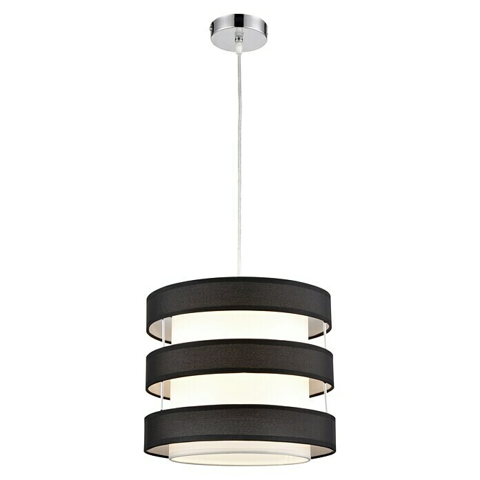 Lámpara colgante (60 W, Ø x Al: x 110 cm, Negro/blanco, E27) | BAUHAUS