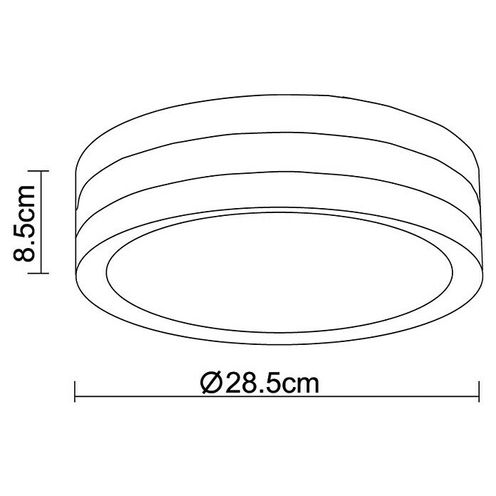 Globo Außenwand-Kastenleuchte (11 W, Weiß, L x B x H: 28,5 x 28,5 x 8,5 cm)