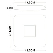 Globo LED stropna svjetiljka  (24 W, D x Š x V: 43,5 x 43,5 x 6,5 cm, Bijele boje, Topla bijela) | BAUHAUS