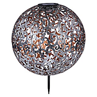 Globo Dekorativna solarna svjetiljka (Srebrne boje, IP44, Ø x V: 28,5 x 40 cm)