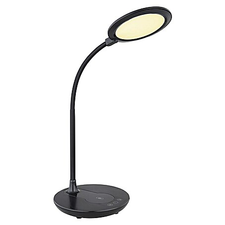 Globo LED-Tischleuchte REGINA (6 W, L x B x H: 33 x 17 x 54 cm, Schwarz, Warmweiß)
