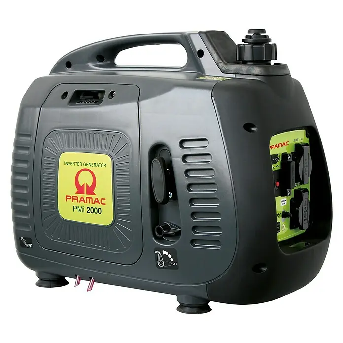 Pramac Generador PMI2000 - 1,6 kW, Volumen del depósito: 6,3 l - Generador inverter portátil Pramac PMI 2000 para un suministro de energía confiable en marcha.\n