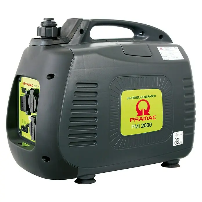 Pramac Generador PMI2000 - 1,6 kW, Volumen del depósito: 6,3 l - Imagen de un generador inversor Pramac Pmi 2000.