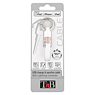 T'nB Cable USB Lighting (Largo: 10 cm, Llavero)
