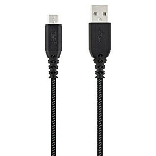 T'nB Cable de carga USB (Negro, Clavija USB A, 1,5 m)