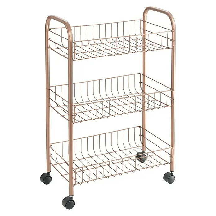 Metaltex BeistellwagenL x B x H: 41 x 23 x 63 cm, Kupfer