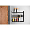 Metaltex Gewürzregal Pepito (Schwarz, L x B x H: 36 x 8 x 31 cm, Metall) | BAUHAUS