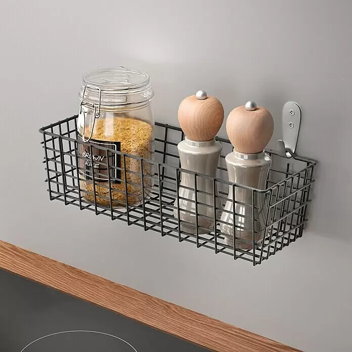 Metaltex Allzweck-Korb Koala - L x B x H: 33 x 12 x 10 cm, Metall, Schwarz - Anwendungsbeispiel