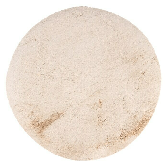 Teppich rund HappyBeige, Durchmesser: 120 cm, 100 % Polyester (Flor) View From Above