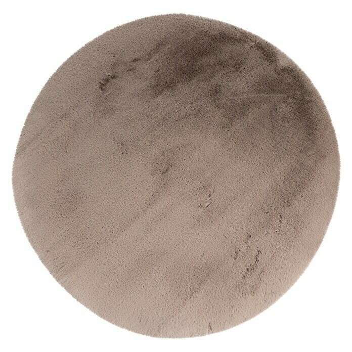 Teppich rund HappyTaupe, Durchmesser: 120 cm, 100 % Polyester (Flor) View From Above