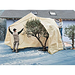 Videx Garden Winterschutzhaube Mediterran XXXL (Ø x H: 250 x 350 cm, Vlies, Beige)