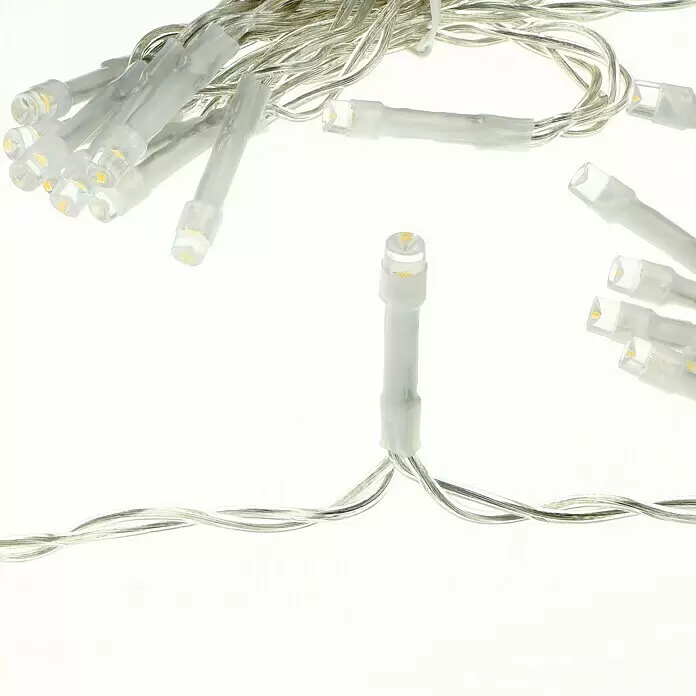 Tween Light LED-Lichtervorhang Eisregen - Außen, 290 cm, Warmweiß, 120 Stk., Netzbetrieben - Detailaufnahme