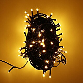 LED-Lichterkette (Innen, 120-flammig, Kabellänge: 18 m, Lichtfarbe: Bernstein)