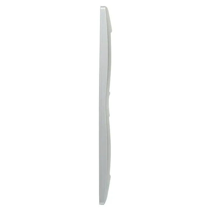 Legrand Niloé Monoblock Marco - Plateado, Modelo de mecanismos: x 2, Plástico, Instalar - Moldura blanca elegante para acentos con estilo. Perfecta para el diseño de paredes interiores y la mejora visual de espacios, gran elemento decorativo.