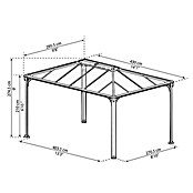 Palram Pérgola (L x An: 430 x 295 cm, Bronce)