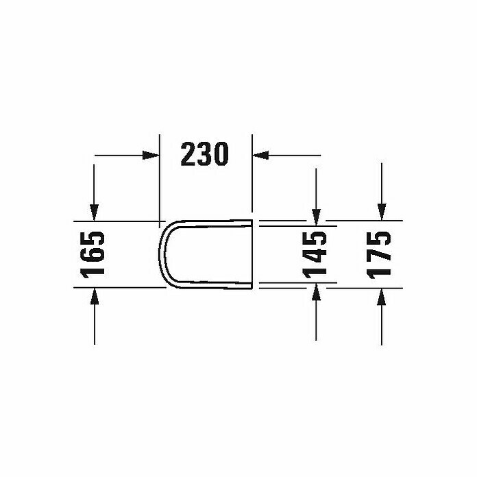 Duravit DuraStyle Waschbecken-HalbsäuleMit schmutzabweisender Glasur, Keramik, Weiß, Passend für: Duravit DuraStyle Waschbecken Sketch